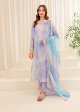 Printed Essentials by Farasha Embroidered Lawn 3 Piece Unstitched Suit FSH24 FPE-03 SNOWY DOVE